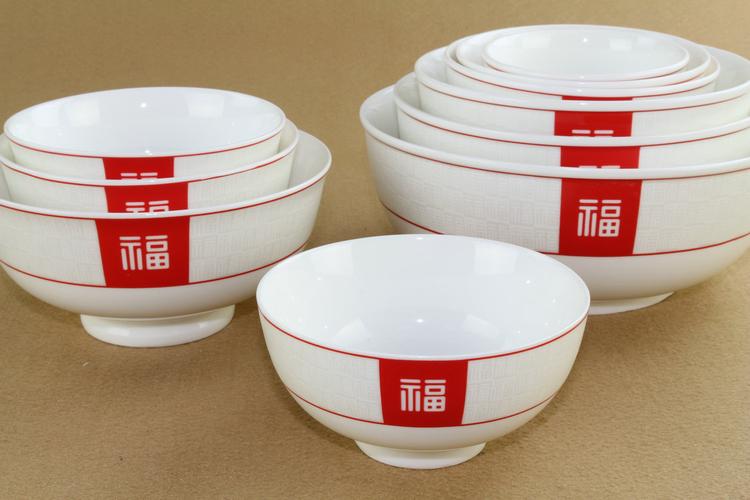 生产销售家居用品陶瓷餐具礼品套装精品实用碗套装添福
